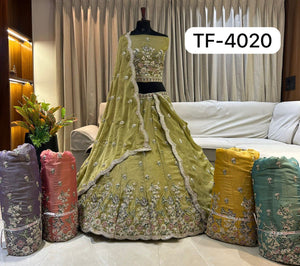 Heavy Embroidered Lehenga Choli for Women | Festive & Wedding