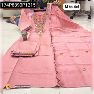 Heavy Handwork Thread Work Women's Kurti Pant Set with Dupatta | Party Wear