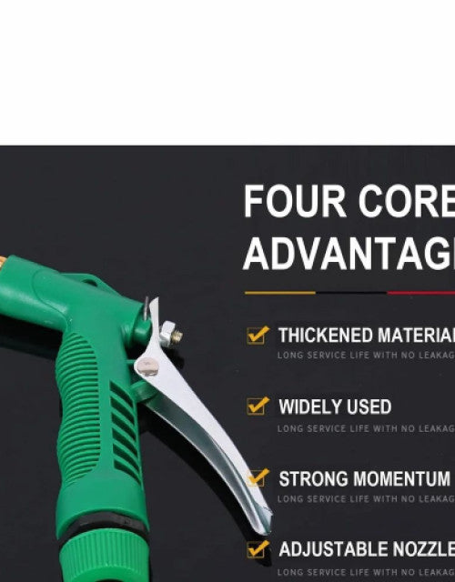 Multi-functional green plastic high pressure spray gun nozzle for car & plants.
