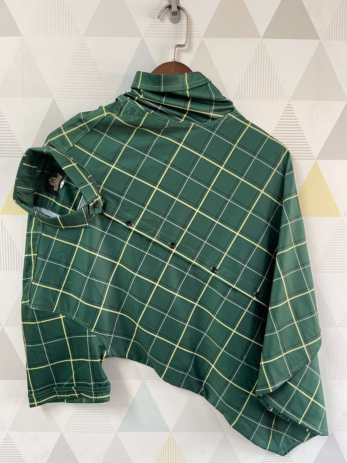 Men's Casual Regular Fit Shirt Dark green XL