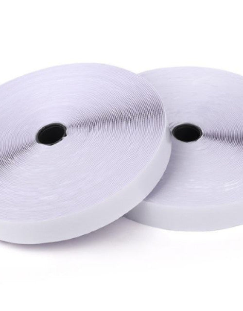 5-meter white non-adhesive hook and loop tape roll