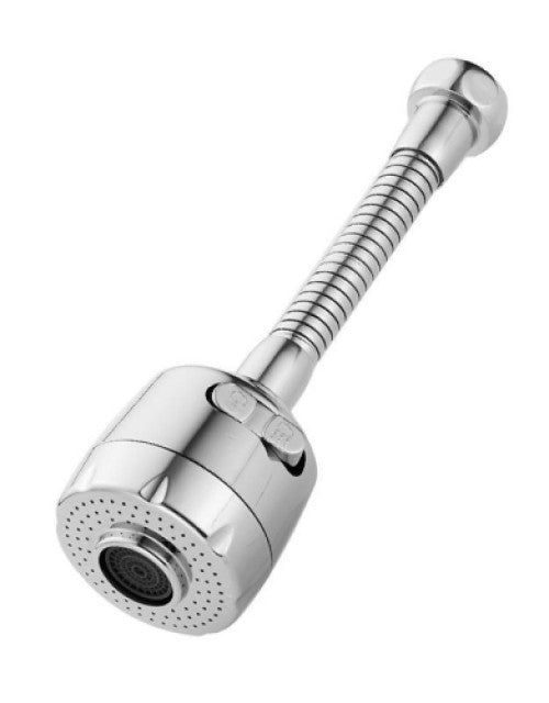 Faucet universal extender with 2 modes, a multifunctional accessory for improved sink use.