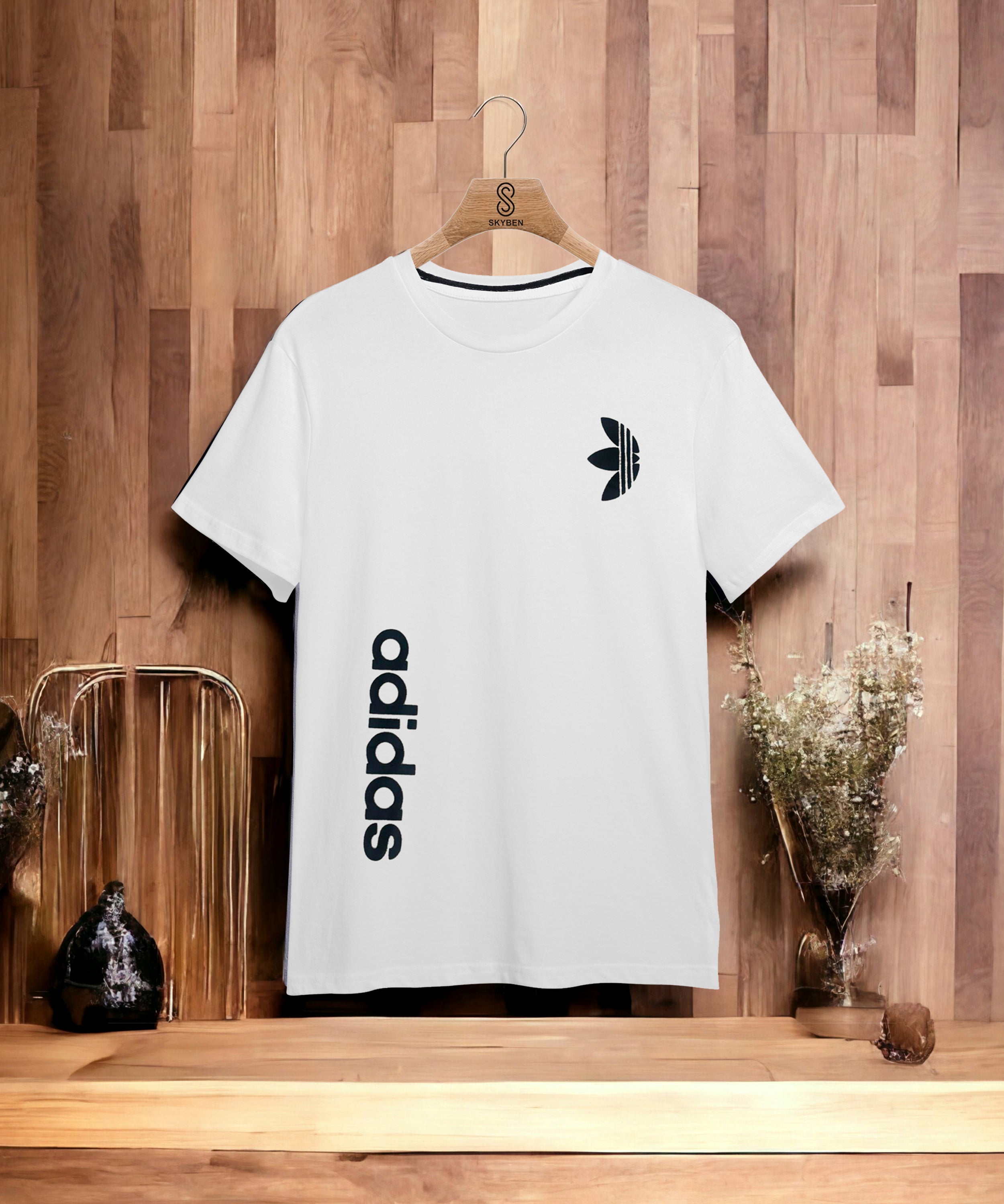 Men's Round Neck Printed T Shirt ( White - Pack of 1 ) White M