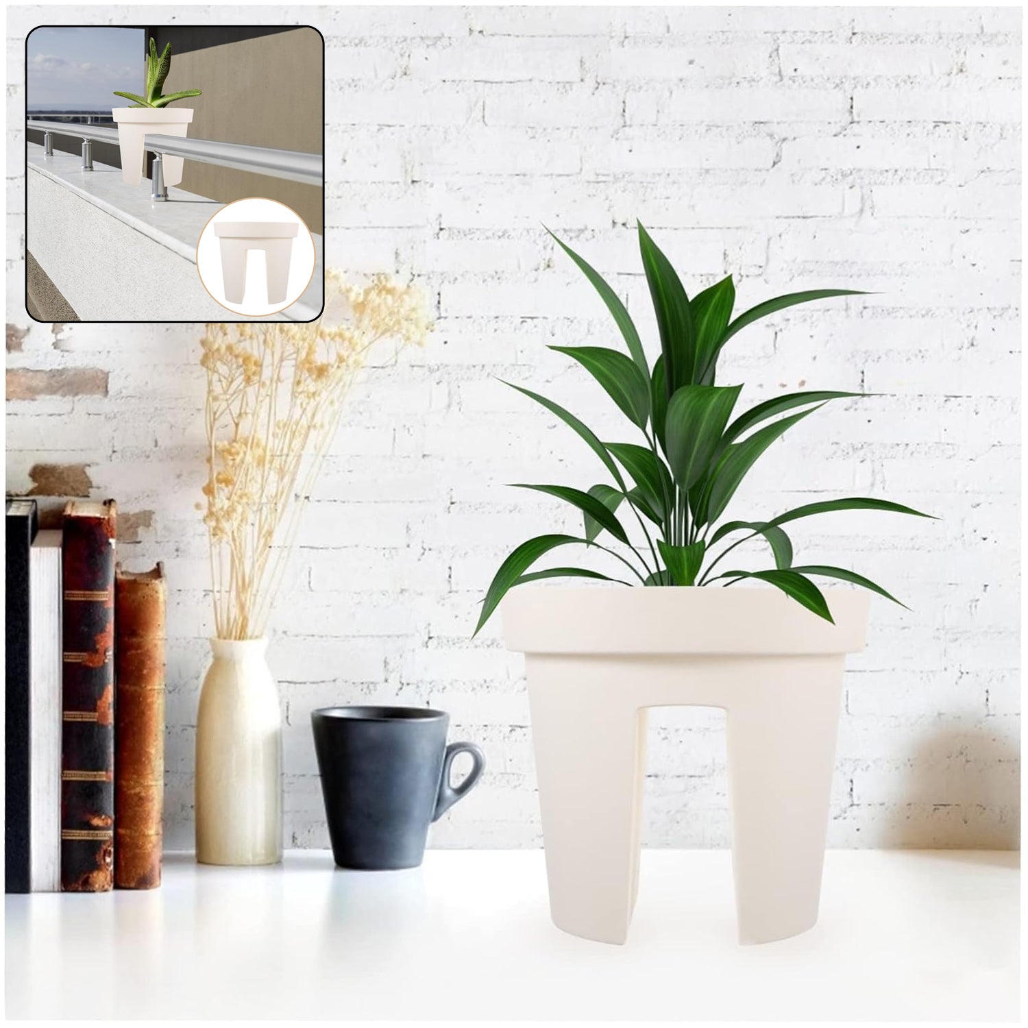Riding Pot Bling Decor Creative Flowerpot Balcony Flower Pot Holder (1 Pc Moq - 2 Pc)