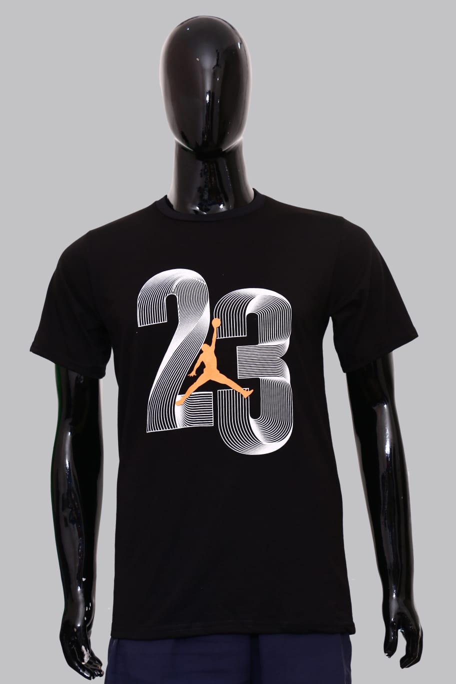 Men's Round Neck Printed T Shirt ( Black & White- Pack of 3 ) Multi XL