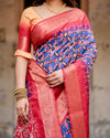 Ikat Inspired Silk Saree for Women | Festive & Wedding Wear