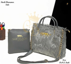 Buy Imported Faux Fur Tote Bag for Women | Fashion Everyday & Ethnic Wear Online