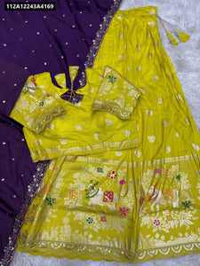 Buy Jacquard Half Saree Lehenga for Women Online | Festive Ethnic Wear