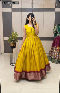 Jacquard Weaving Gown Women's | Party Wear