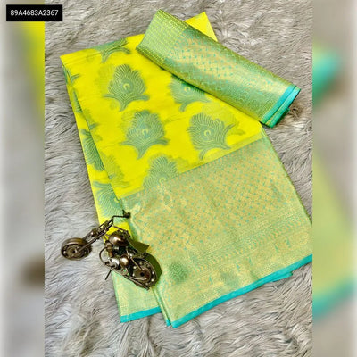 TRENDBUY Jaquard Soft Silk Saree for Women | Festive & Wedding Ethnic Wear Online