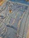 Jarkhan Embroidered Space Silk Saree for Women | Festive & Party Wear