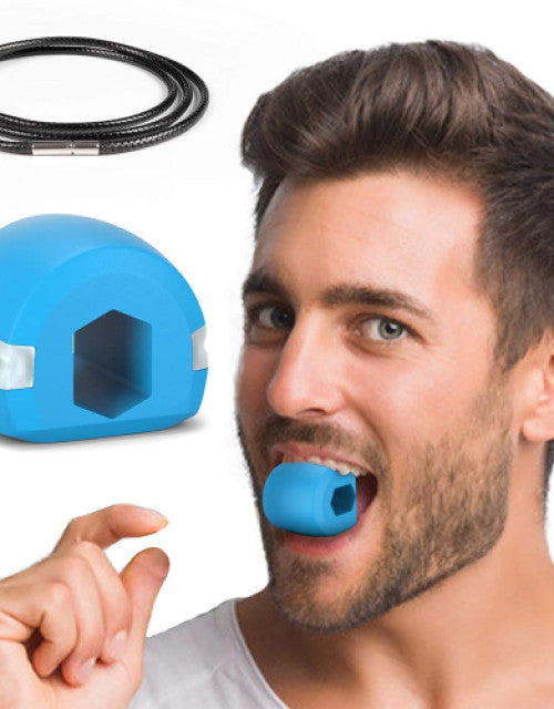 Jawline exerciser for strengthening jaw, face, and neck muscles to define your jawline.
