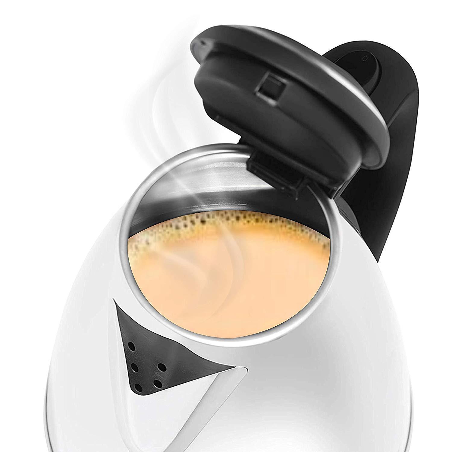 2151 Stainless Steel Electric Kettle With Lid - 2 L - TREND BUY