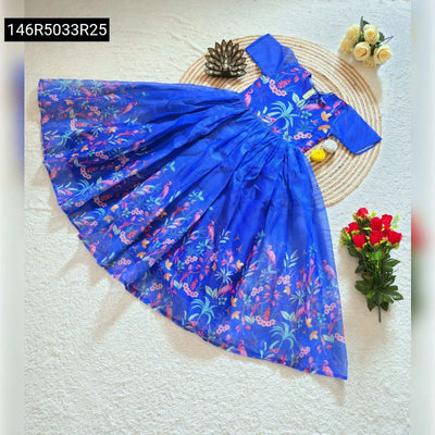 Kalamkari Digital Printed Gown for Women | Party & Festival Wear