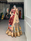 Kalamkari Print Dola Silk Lehenga Choli for Women | Festive & Casual Wear