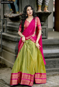 Kanchipuram Silk Lehenga for Women | Festive & Wedding Wear