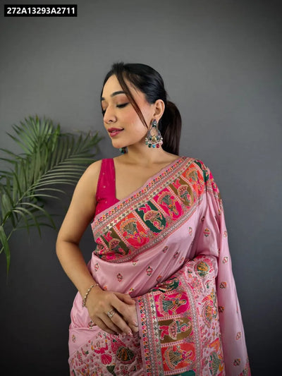 Buy Kashmiri Silk Handloom Saree for Women Online | Festive & Wedding Ethnic Wear