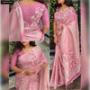 Buy Katha Work Linen Cotton Saree for Women | Timeless Ethnic Style | Online