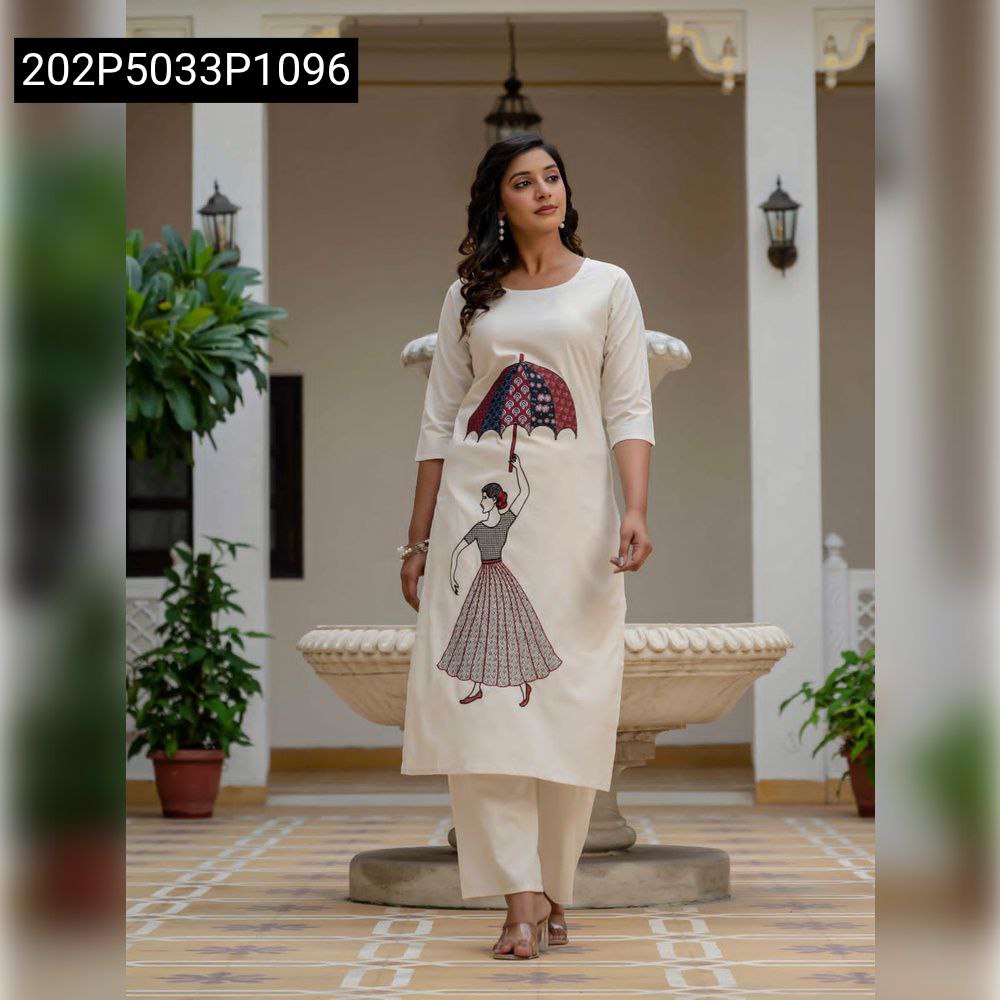 Women's Khadi Cotton Suit Set