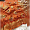 Buy Hand-Dyed Khadi Crepe Silk Saree for Women - Meenakari Weave Ethnic Wear Online