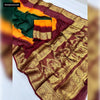 Buy Khadi Georgette Saree for Women | Kanchi Zari Border | Ethnic Wear Online