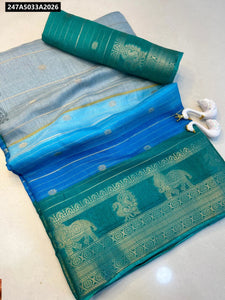 Kolam Silk Ombre Woven Saree for Women | Festive & Daily Wear