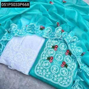 Kota Doriya Chikankari Palazzo Suit for Women | Elegant Festive Wear