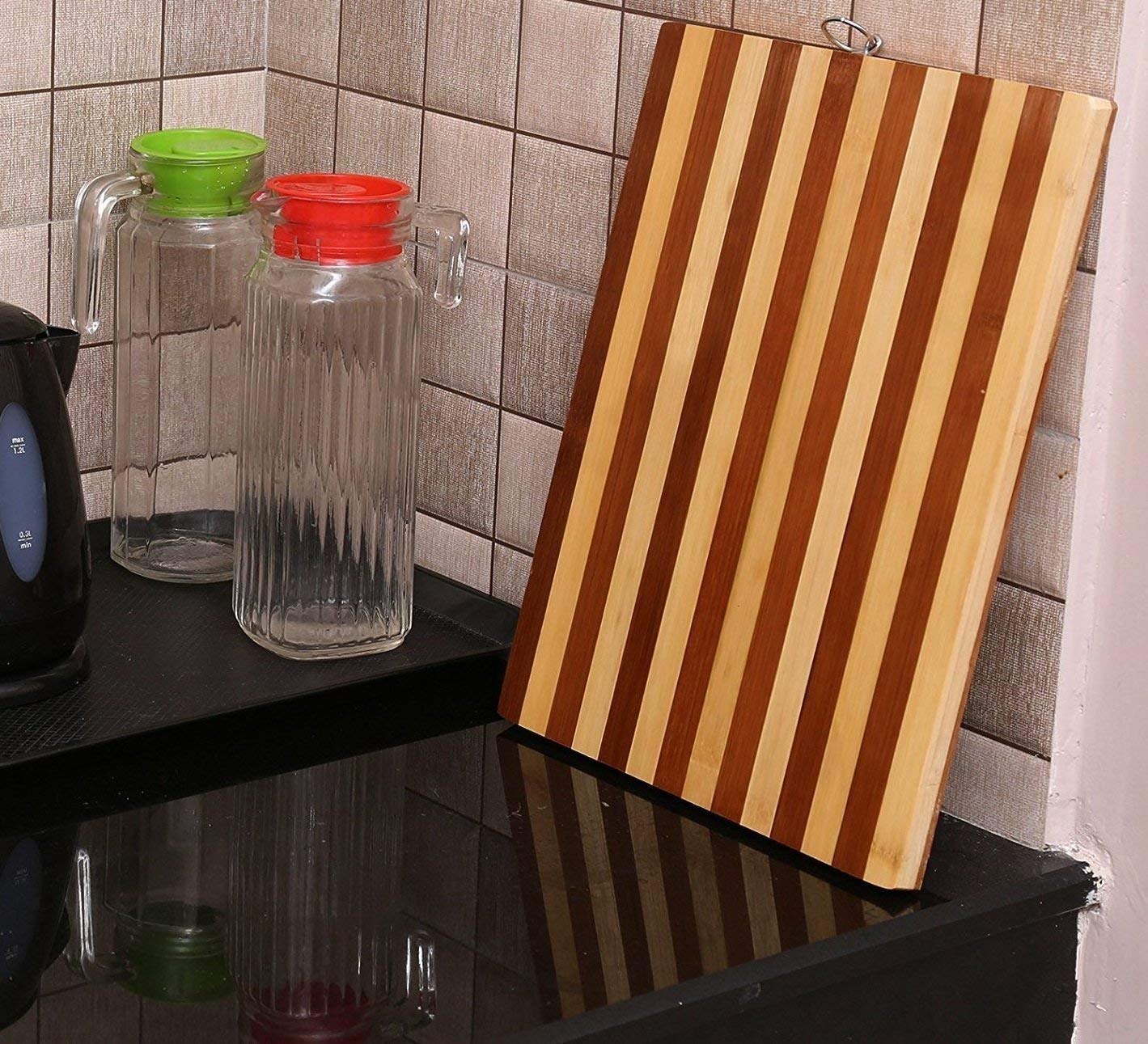 Bamboo Wooden Chopping Board with Hanging Ring Default Title