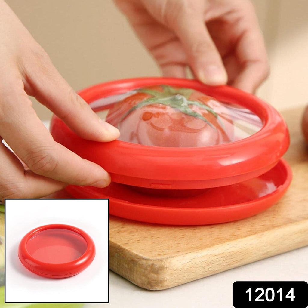 Premium clear vegetable & fruit saver container with green lid for kitchen organization.