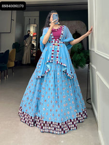 Lehenga Choli Sequined Embroidered Georgette Women's | Festive & Party Wear