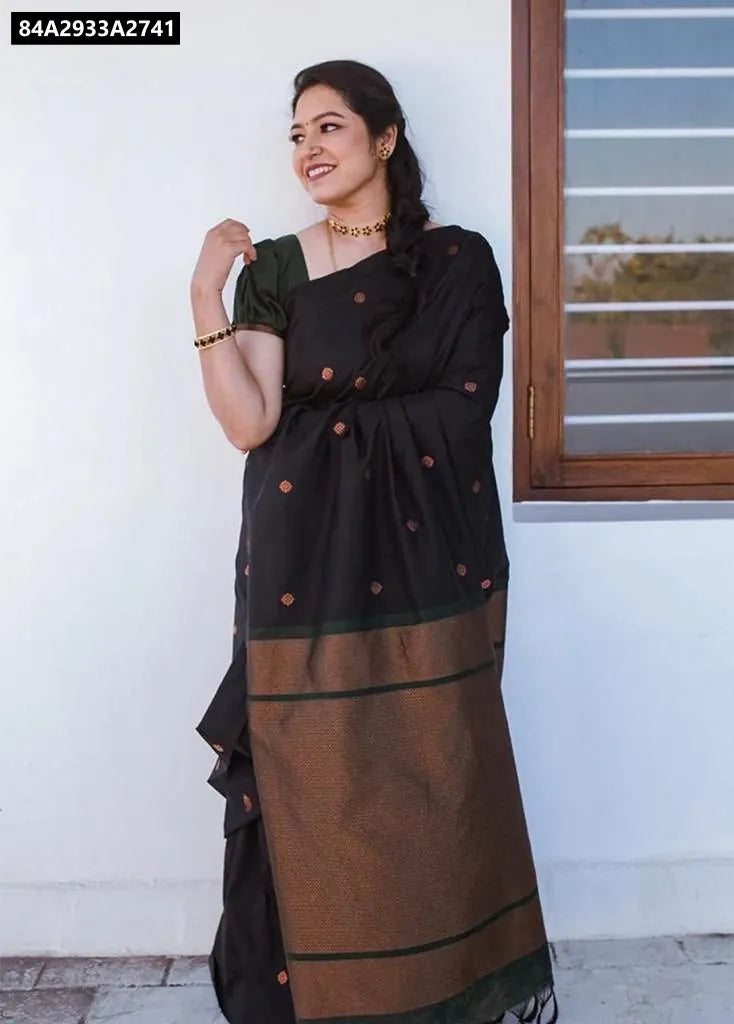 Premium Lichi Silk Jacquard Saree for Women