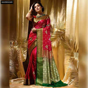 Buy Lichi Silk Jacquard Saree for Women Online | Festive & Wedding Ethnic Wear