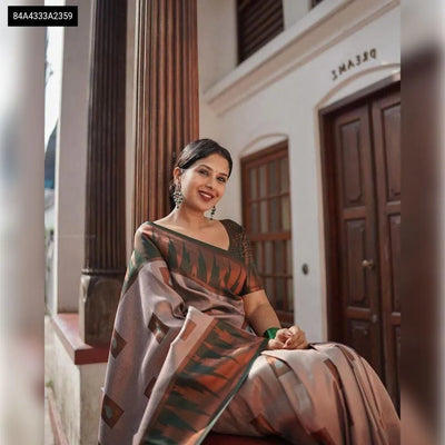 Buy Lichi Silk Jacquard Saree for Women | Traditional & Ethnic Wear Online