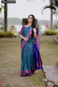 Lichi Silk Jacquard Weave Saree for Women | Festive & Party Wear