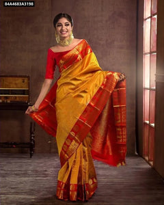 Elegant Lichi Silk Jacquard Weave Saree for Women - Festive Wear