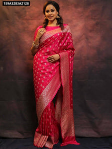 Lichi Silk Traditional Woven Saree for Women | Festive & Wedding Wear