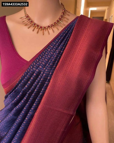 Lichi Silk Weaving Saree for Women | Festive Ethnic Wear Online by TRENDBUY