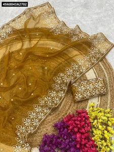 Buy Lightweight Embroidered Organza Saree for Women Online | Festive & Party Wear Ethnic Wear