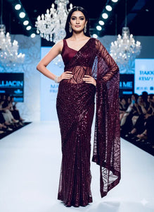 Limited Edition Half Half Sequins Saree - Glamorous Party Wear for Women