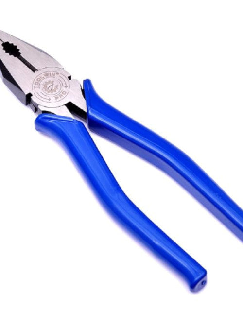 Professional 8-inch lineman plier, perfect for cutting and gripping wires.