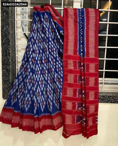 Linen Digital Print Ikat Saree for Women | Shop Traditional & Casual Ethnic Wear Online
