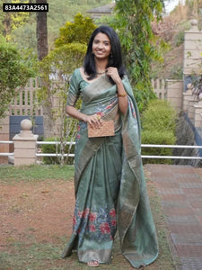 Buy Linen Digital Print Saree for Women Online | Festive, Casual & Ethnic Wear