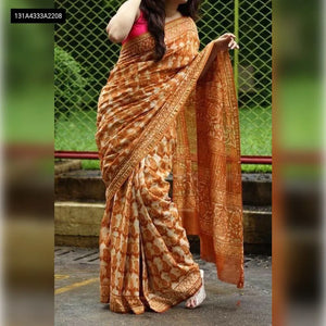 Buy Linen Digital Print Saree for Women | Festive, Casual & Ethnic Wear Online