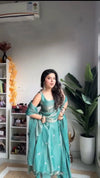 Luxe Anarkali Gown Set - Thread & Sequence Work for Women