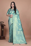 Luxe Banarasi Silk Saree with Golden Zari for Festive Weddings