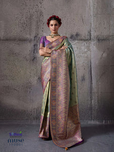 Luxe Banarasi Tissue Silk Saree for Elegant Festive Wear