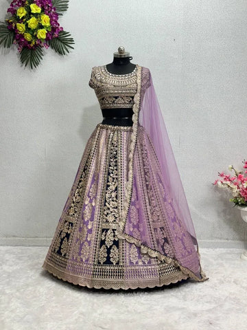 Luxe Bridal Lehenga - Heavy Sequence Work for Weddings