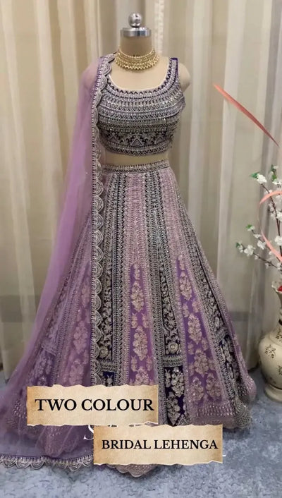 Luxe Bridal Lehenga - Heavy Sequence Work for Weddings