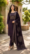 Luxe Chanderi Kurti Set - Elegant Festive Wear with Dupatta for Women