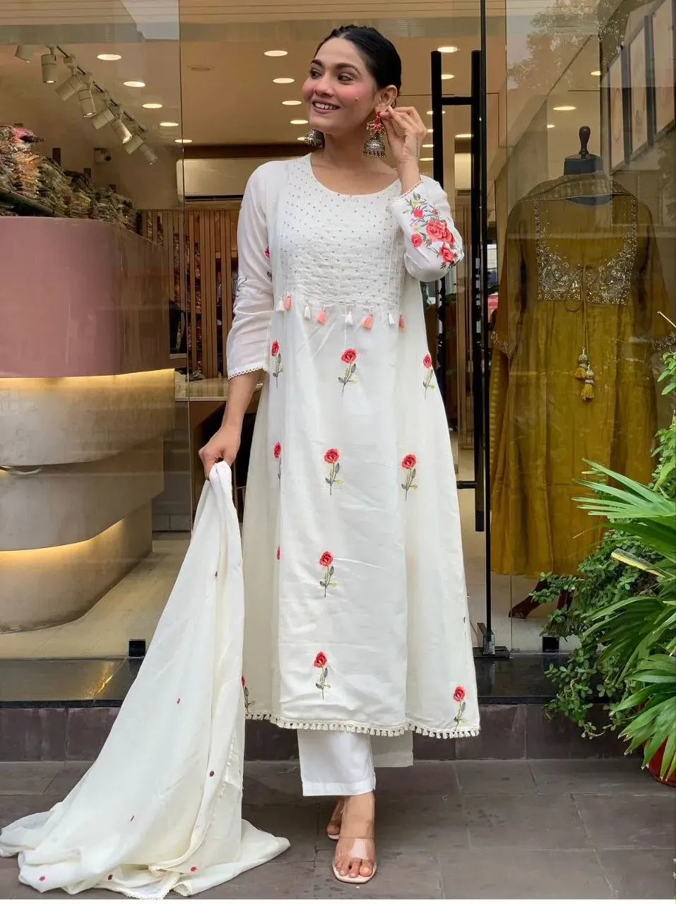 Chanderi Silk Suit